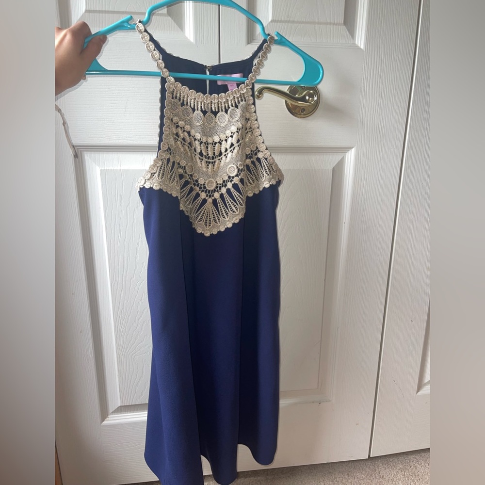 Navy mini dress